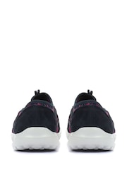 Multicolor azul marino - Zapatillas de deporte sin cierres ligeras de corte ancho de mujer de Pavers - Imagen 3 de 5