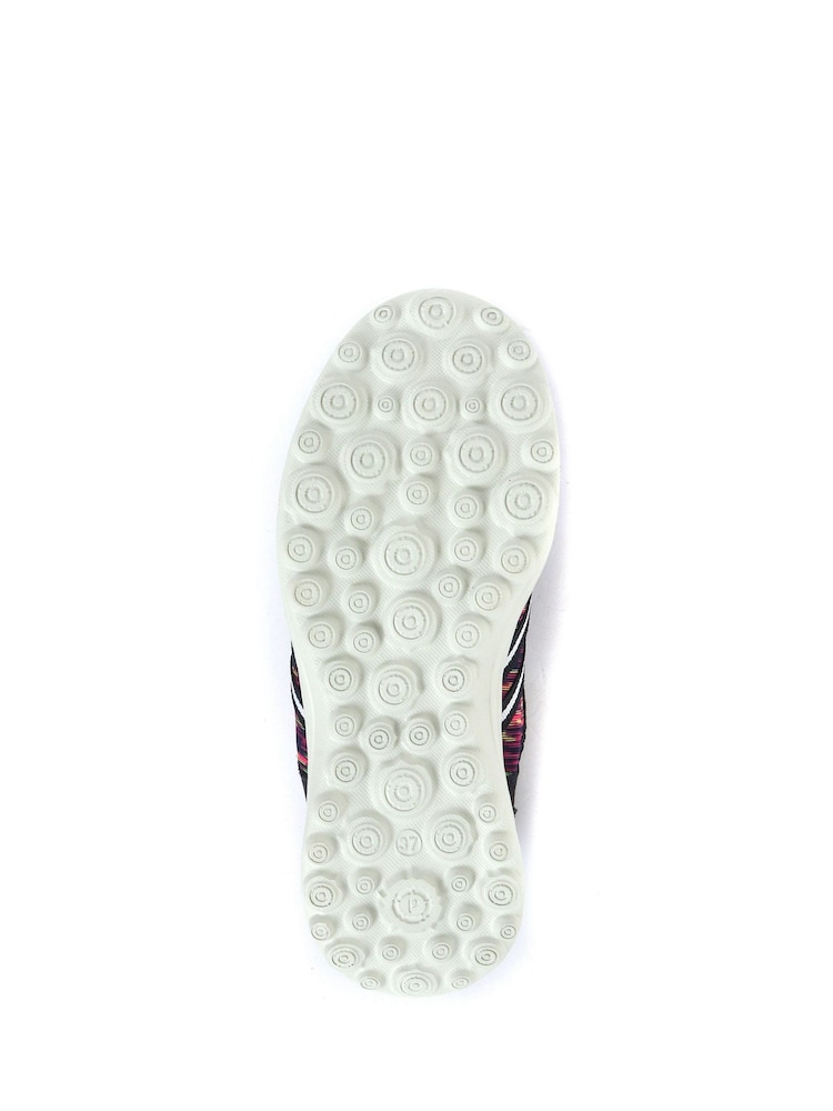 Multicolor azul marino - Zapatillas de deporte sin cierres ligeras de corte ancho de mujer de Pavers - Imagen 5 de 5
