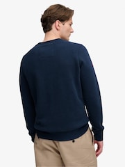 Superdry Blue Outdoor Stripe Logo Relaxed Sweatshirt - Image 2 of 6