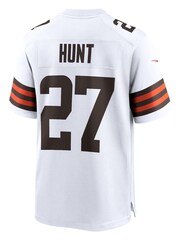 Nike White NFL Cleveland Browns Game Road Jersey - Kareem Hunt - Image 3 of 3