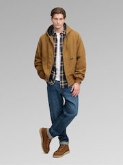 Superdry Brown Hooded Workwear Bomber Jacket - Image 3 of 5