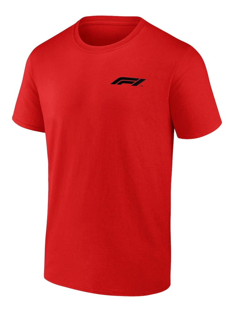 Fanatics Red Formula 1 Essentials T-Shirt - Image 2 of 3