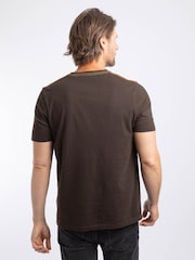Weird Fish Brown Mountain Top Front Print Graphic T-Shirt - Image 4 of 6