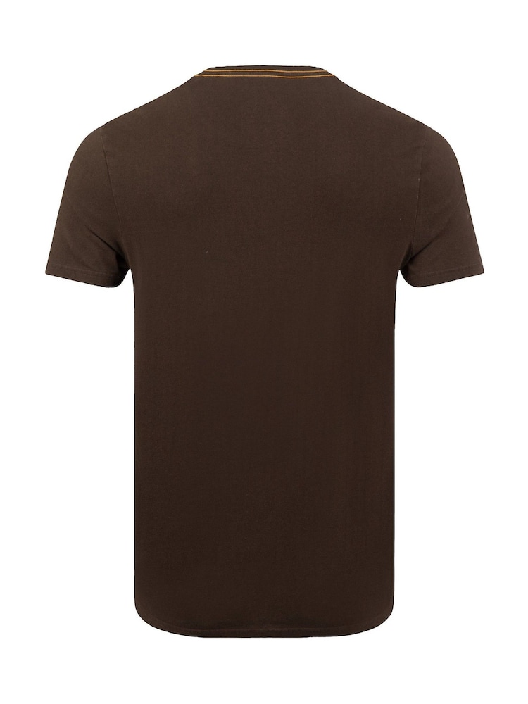 Weird Fish Brown Mountain Top Front Print Graphic T-Shirt - Image 6 of 6 Weird Fish Brown Mountain Top Front Print Graphic T-Shirt - Image 6 of 6
