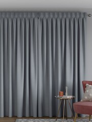 Steel Grey 100% Cotton Made to Measure Curtains - Image 2 of 9