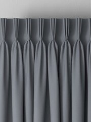 Steel Grey 100% Cotton Made to Measure Curtains - Image 5 of 9