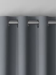Steel Grey 100% Cotton Made to Measure Curtains - Image 7 of 9