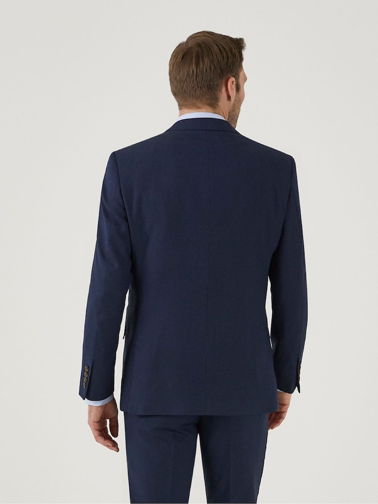 Skopes Blue Tailored Fit Fallon Wool Blend Suit: Jacket - Image 2 of 5