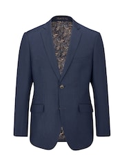 Skopes Blue Tailored Fit Fallon Wool Blend Suit: Jacket - Image 4 of 5