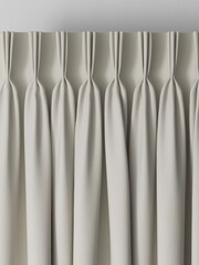 Light Natural 100% Cotton Made to Measure Curtains - Image 6 of 9