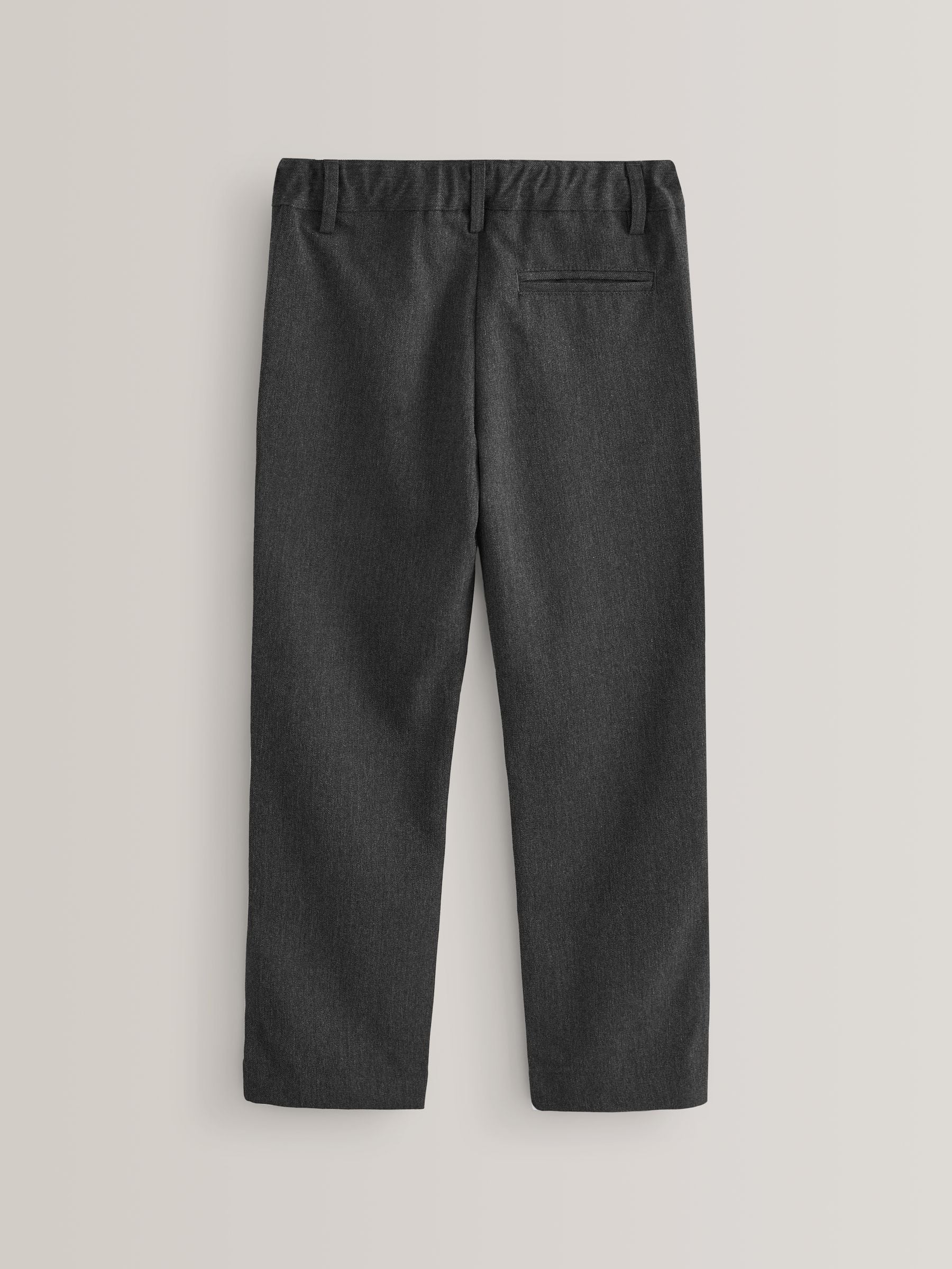 Buy Grey Regular Waist Straight Leg School Trousers (3-17yrs) from