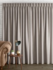Dark Natural 100% Cotton Made to Measure Curtains - Image 2 of 9