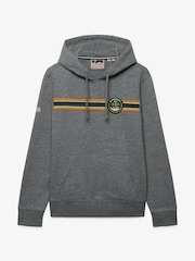 Superdry Grey Outdoors Stripe Logo Hoodie - Image 6 of 6