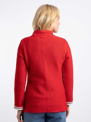 Weird Fish Red Sontee Full Zip Macaroni Fleece - Image 2 of 8