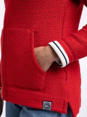 Weird Fish Red Sontee Full Zip Macaroni Fleece - Image 6 of 8