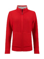 Weird Fish Red Sontee Full Zip Macaroni Fleece - Image 7 of 8