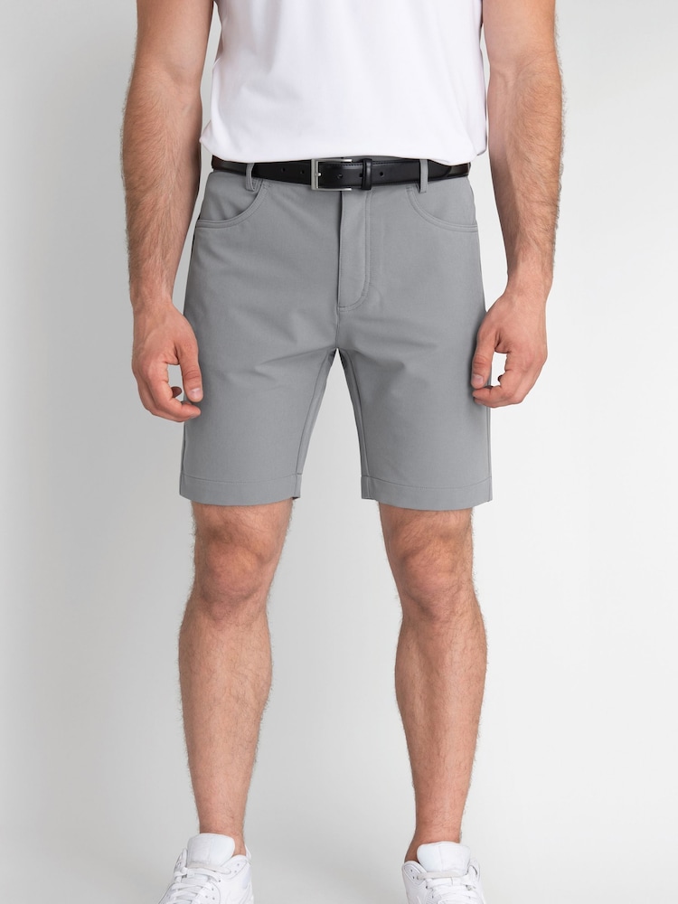 Gris - Pantalones cortos elásticos en cuatro direcciones Golf Genius de Calvin Klein - Imagen 1 de 8