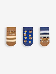 JoJo Maman Bébé Brown 3-Pack The Gruffalo Socks - Image 1 of 2