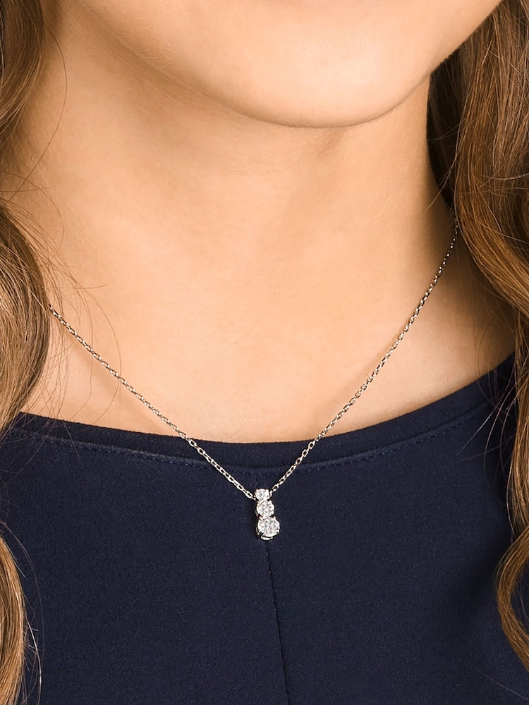 Swarovski White Stilla Attract Pendant - Image 2 of 5 Swarovski White Stilla Attract Pendant - Image 2 of 5