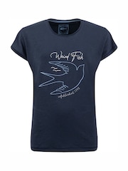Weird Fish Glide Front Print Graphic T-Shirt - Attēls 5 no 6