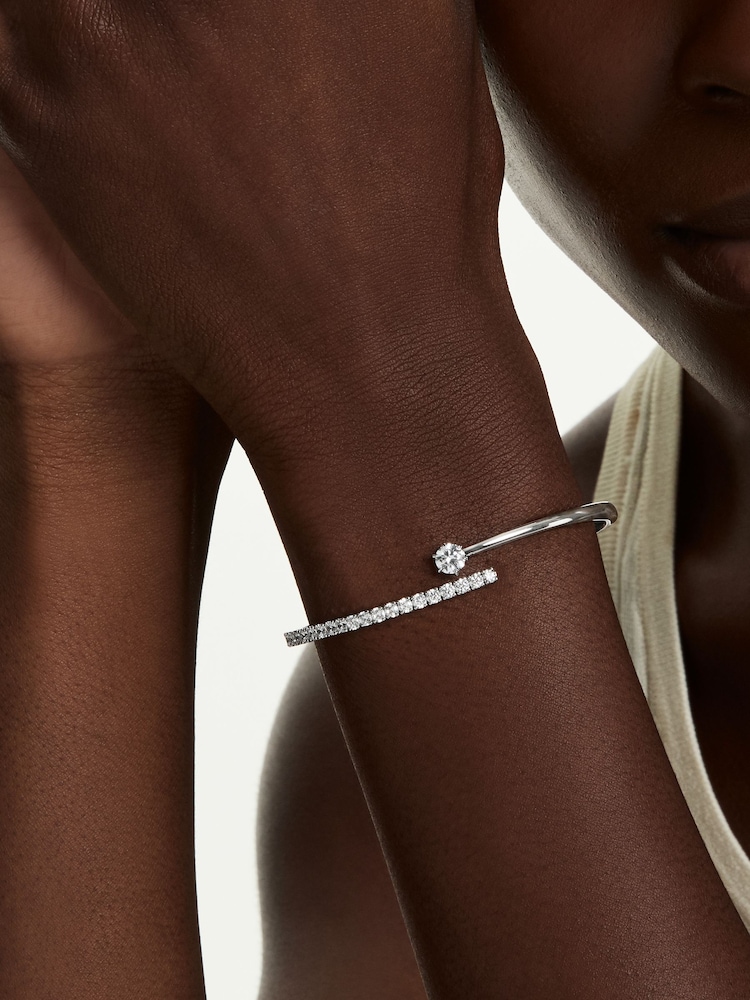 Swarovski White Matrix Bangle - Image 2 of 6 Swarovski White Matrix Bangle - Image 2 of 6
