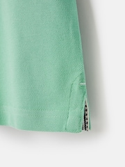 Joules Boys' Woody Green Pique Cotton Polo Shirt - Image 10 of 10