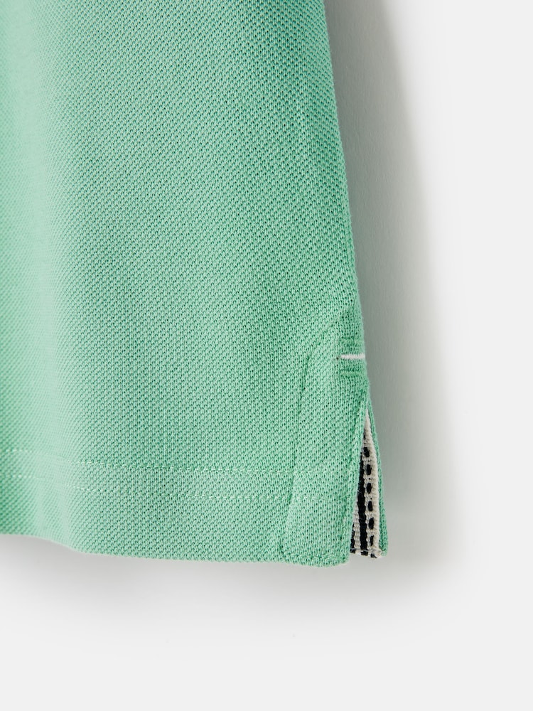 Joules Boys' Woody Green Pique Cotton Polo Shirt - Image 10 of 10
