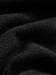Black Boucle Textured Wide Trousers - Image 6 of 6