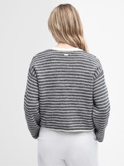 Barbour® Grey Rei Stripe Knitted Cardigan - Image 2 of 6