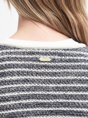 Barbour® Grey Rei Stripe Knitted Cardigan - Image 5 of 6