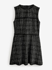 Black Boucle Sleeveless Dress - Image 4 of 5