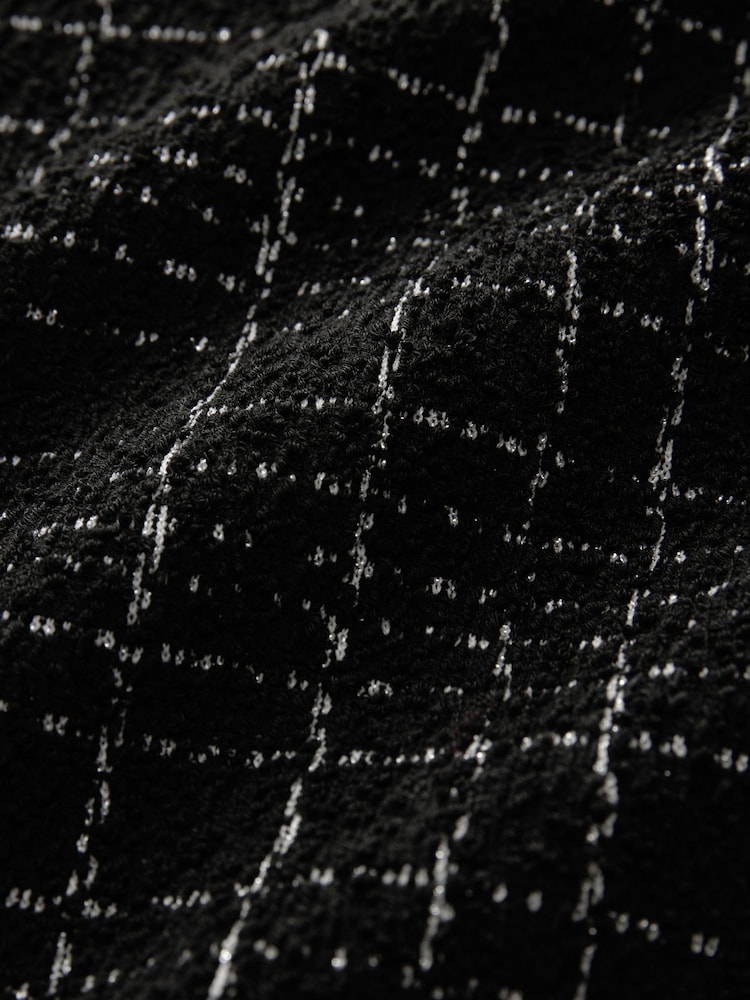 Black Boucle Sleeveless Dress - Image 5 of 5