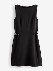 Black Ponte Sleeveless Mini Dress - Image 5 of 6