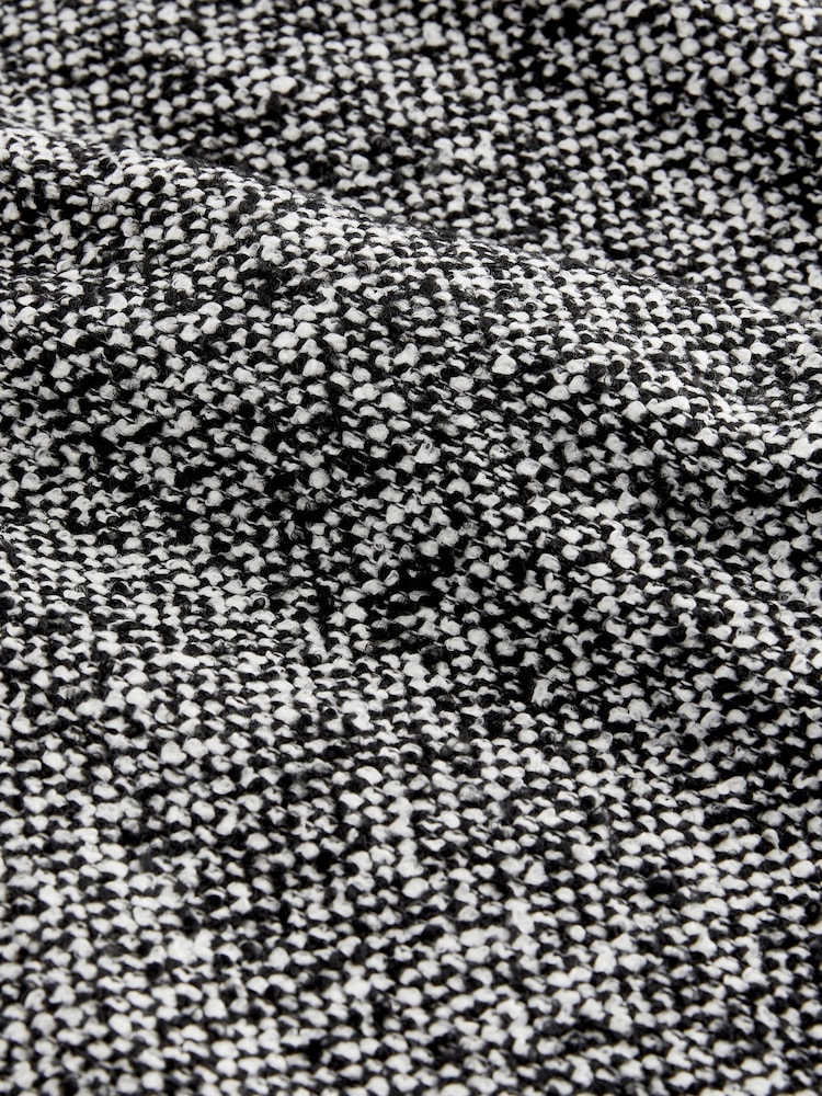 Black Boucle Textured Mono Mini Skirt - Image 6 of 6