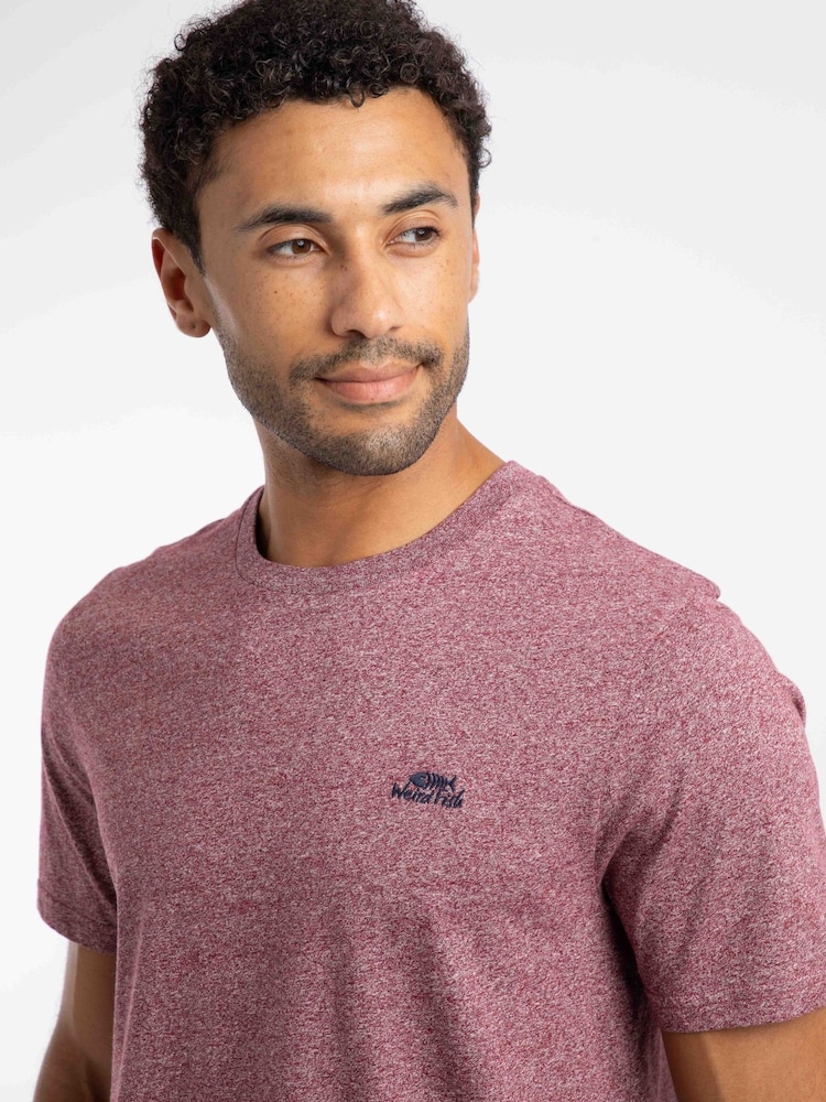 Weird Fish Pink Fished Branded Cotton T-Shirt - Image 2 of 6 Weird Fish Pink Fished Branded Cotton T-Shirt - Image 2 of 6