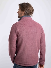 Qırmızı - Weird Fish Newark Quarter Zip Grid fleeces - 4şəkildən 2 şəkil