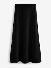 Black Ponte Midi Skirt - Image 5 of 6
