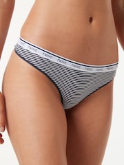 Rayas en rosa/azul - Pack de 4 bragas con logotipo - Imagen 7 de 10