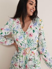 Phase Eight Cream Petite Maya Floral Midaxi Dress - Image 5 of 7