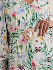 Phase Eight Cream Petite Maya Floral Midaxi Dress - Image 6 of 7
