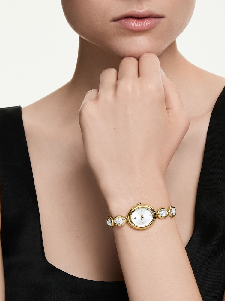 Swarovski Gold Imber Oval Watch - Image 1 of 8 Swarovski Gold Imber Oval Watch - Image 1 of 8