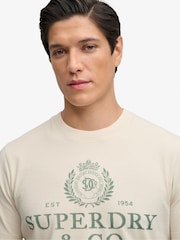 Superdry Cream 1954 Company Relaxed T-Shirt - Image 4 of 5