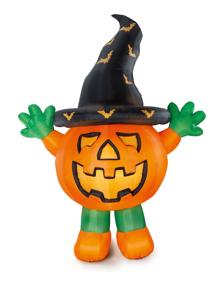 Premier Decorations Ltd 3m Standing Pumpkin with Hat Inflatable - Image 1 of 1