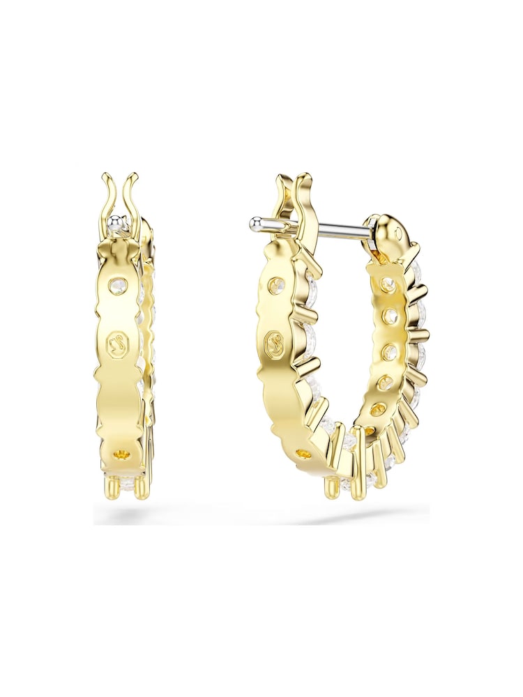 Swarovski Gold Tone Matrix Vittore Hoop Earrings - Image 2 of 4 Swarovski Gold Tone Matrix Vittore Hoop Earrings - Image 2 of 4