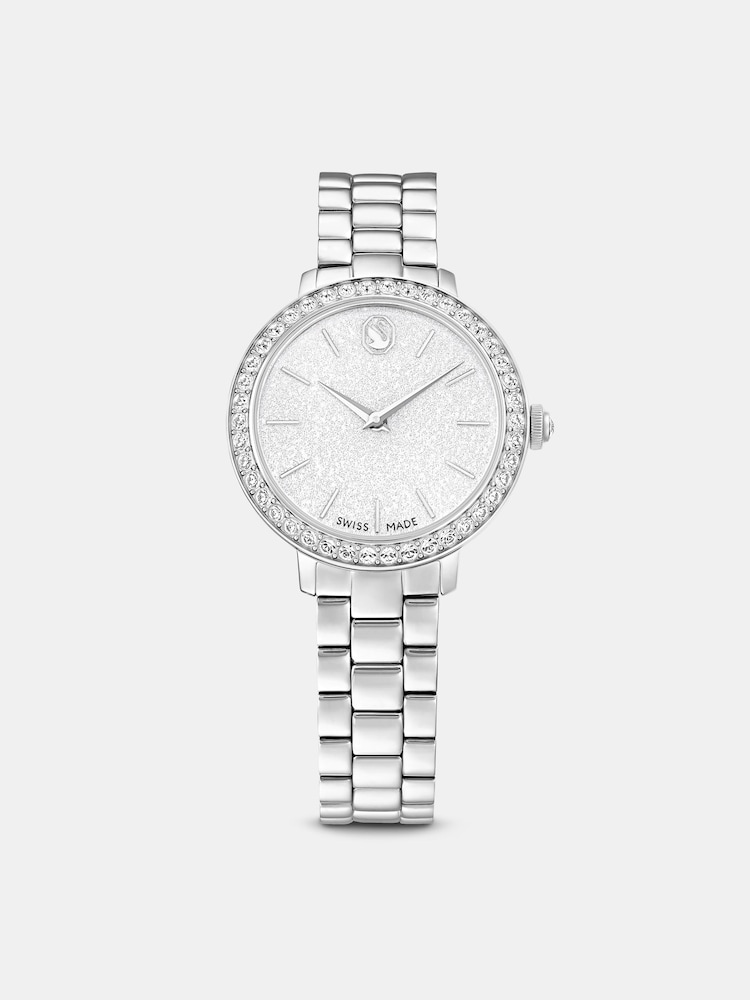 Swarovski Silver Tone Matrix 3-Link Watch - Image 1 of 6 Swarovski Silver Tone Matrix 3-Link Watch - Image 1 of 6