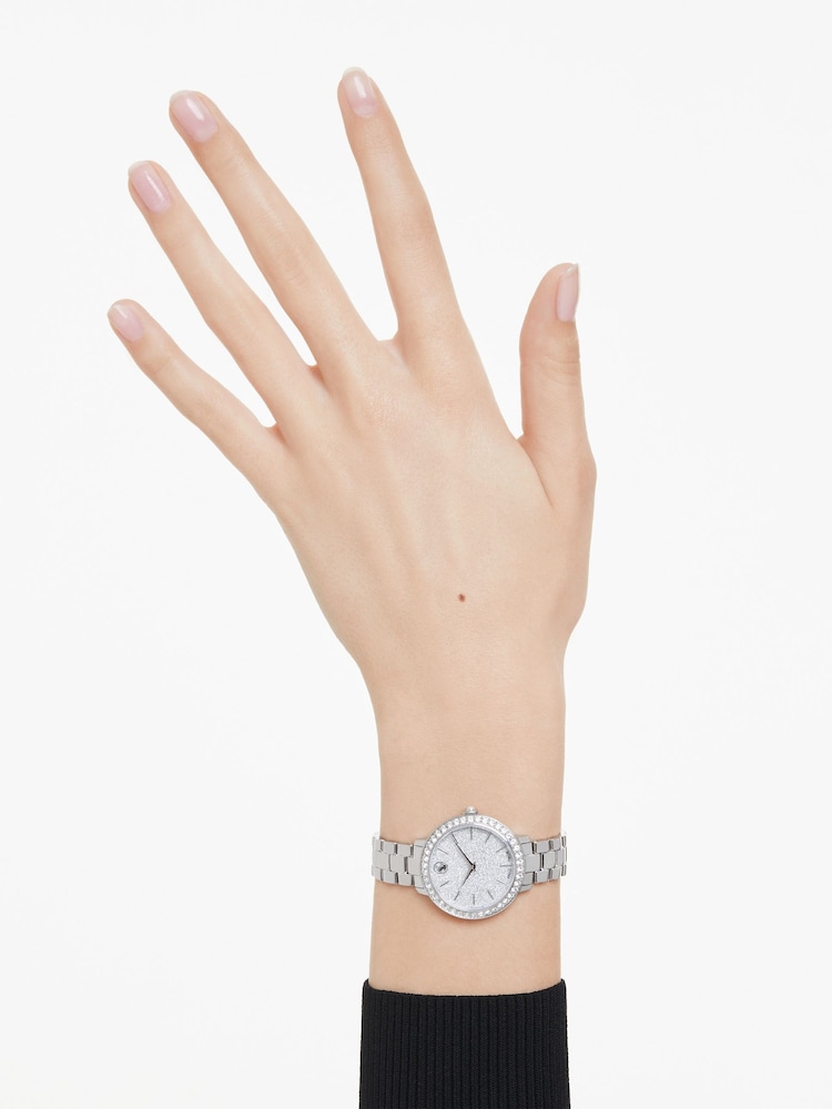 Swarovski Silver Tone Matrix 3-Link Watch - Image 2 of 6 Swarovski Silver Tone Matrix 3-Link Watch - Image 2 of 6