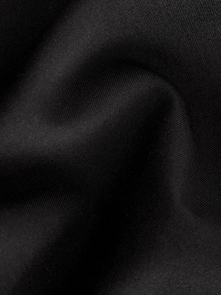 Black Ponte Jersey Long Sleeve Midi Dress - Image 7 of 7 Black Ponte Jersey Long Sleeve Midi Dress - Image 7 of 7