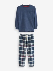 Blue Check Bottom Pyjamas (3-16yrs) - Image 1 of 4