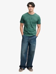 Superdry Green Athletic Tonal T-Shirt - Image 3 of 4