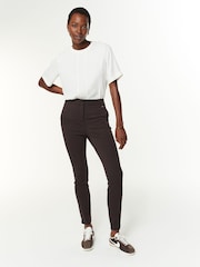 Burgundy Red Tailored Skinny Trousers - Image 2 of 5